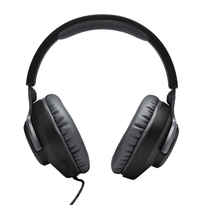 JBL Quantum 100 - Black - Wired over-ear gaming headset with flip-up mic - Detailshot 2 image number null